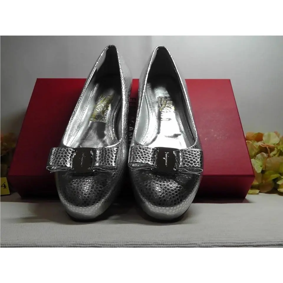 Salvatore Ferragamo shoes - Salvatore Ferragamo Varina - Varina - Silver 10
