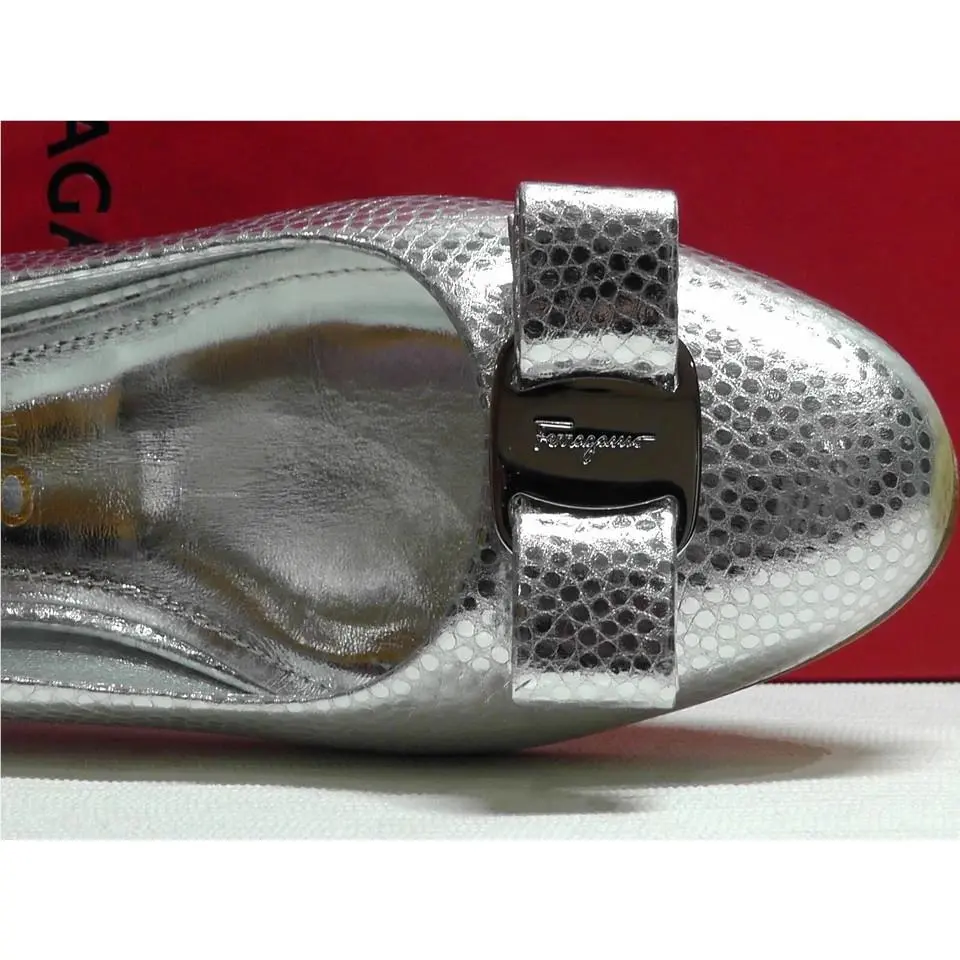 Salvatore Ferragamo shoes - Salvatore Ferragamo Varina - Varina - Silver 4