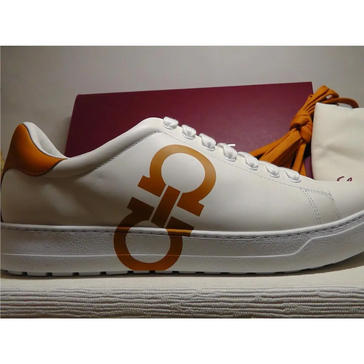 Salvatore Ferragamo shoes - Salvatore Ferragamo NUMBER - NUMBER - White/Orange 8