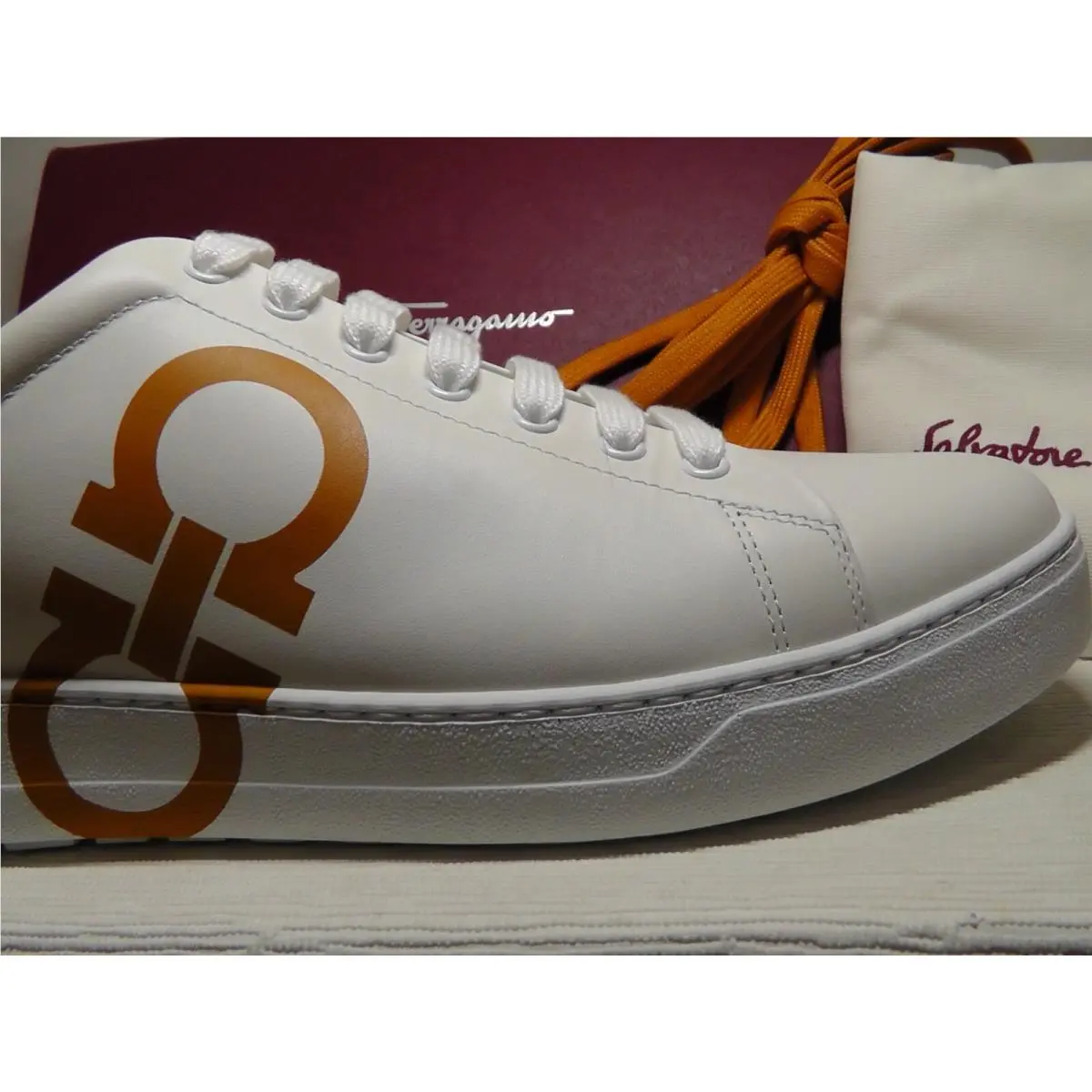 Salvatore Ferragamo shoes - Salvatore Ferragamo NUMBER - NUMBER - White/Orange 9
