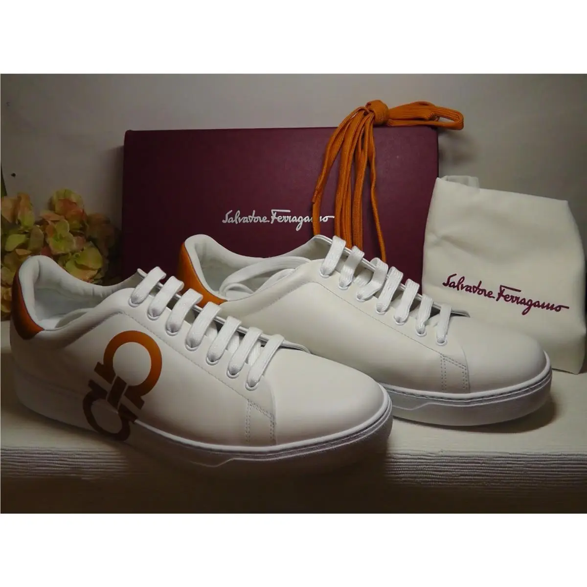 Salvatore Ferragamo shoes - Salvatore Ferragamo NUMBER - NUMBER - White/Orange 0