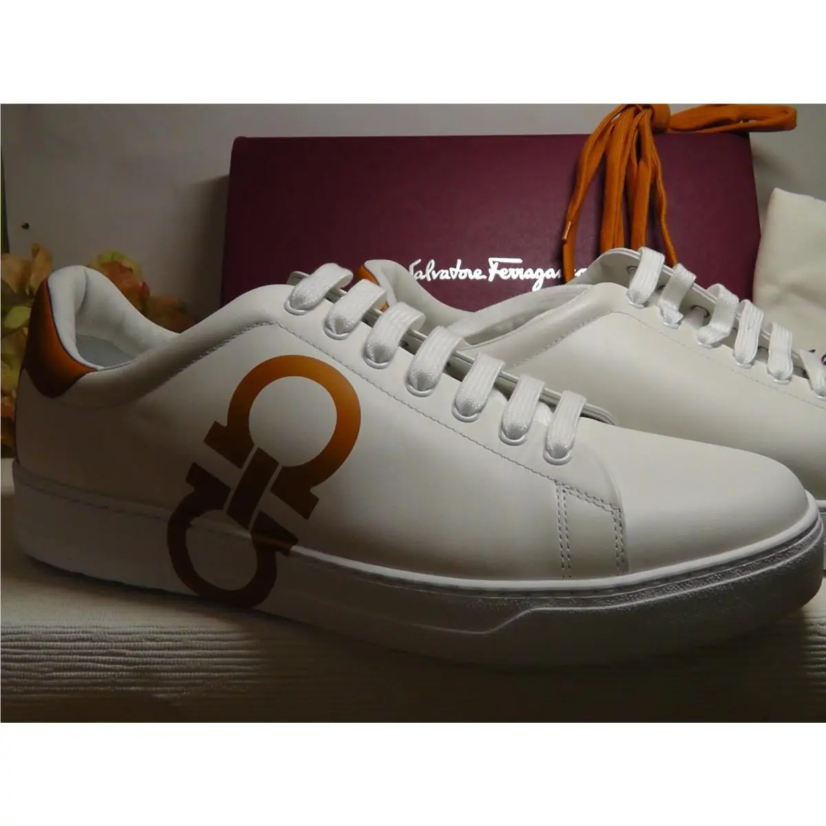 Salvatore Ferragamo shoes - Salvatore Ferragamo NUMBER - NUMBER - White/Orange 1