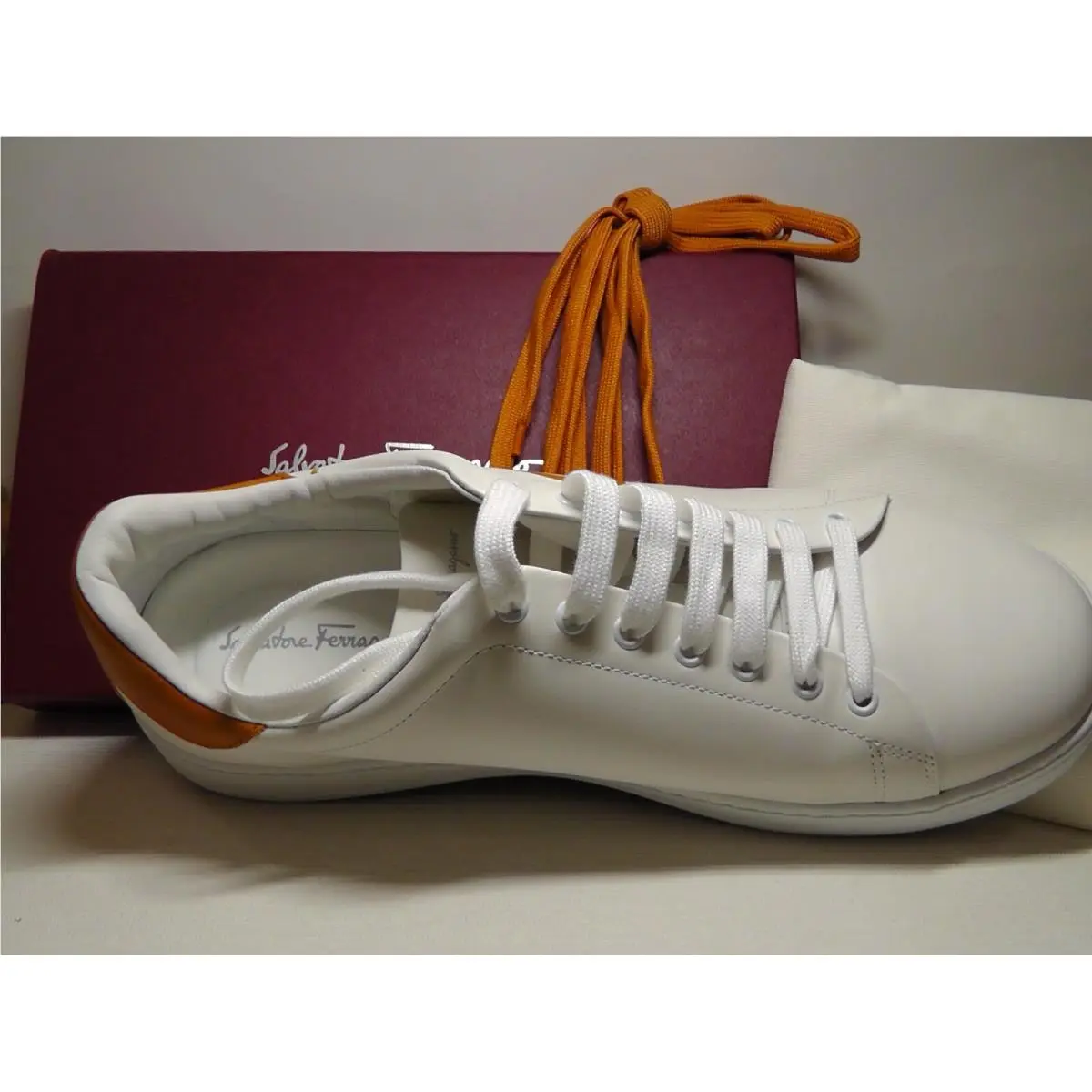 Salvatore Ferragamo shoes - Salvatore Ferragamo NUMBER - NUMBER - White/Orange 3