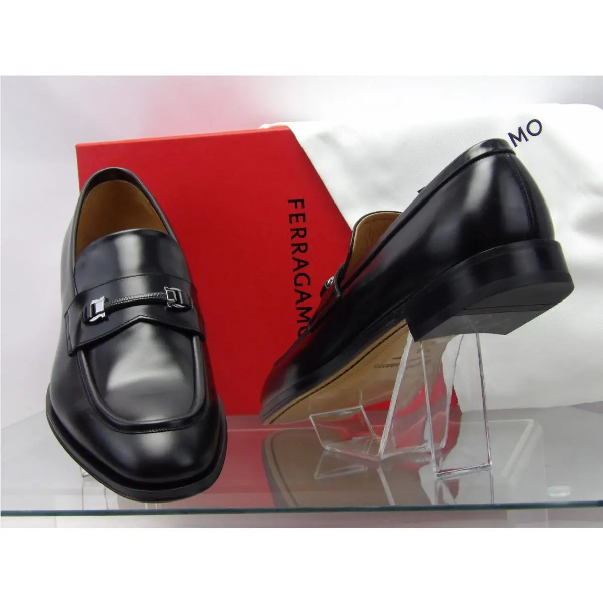 Salvatore Ferragamo shoes - FERRAGAMO DESMOND GANCINI BIT - FERRAGAMO DESMOND GANCINI BIT - Black (UPC: 8058698930354) 2