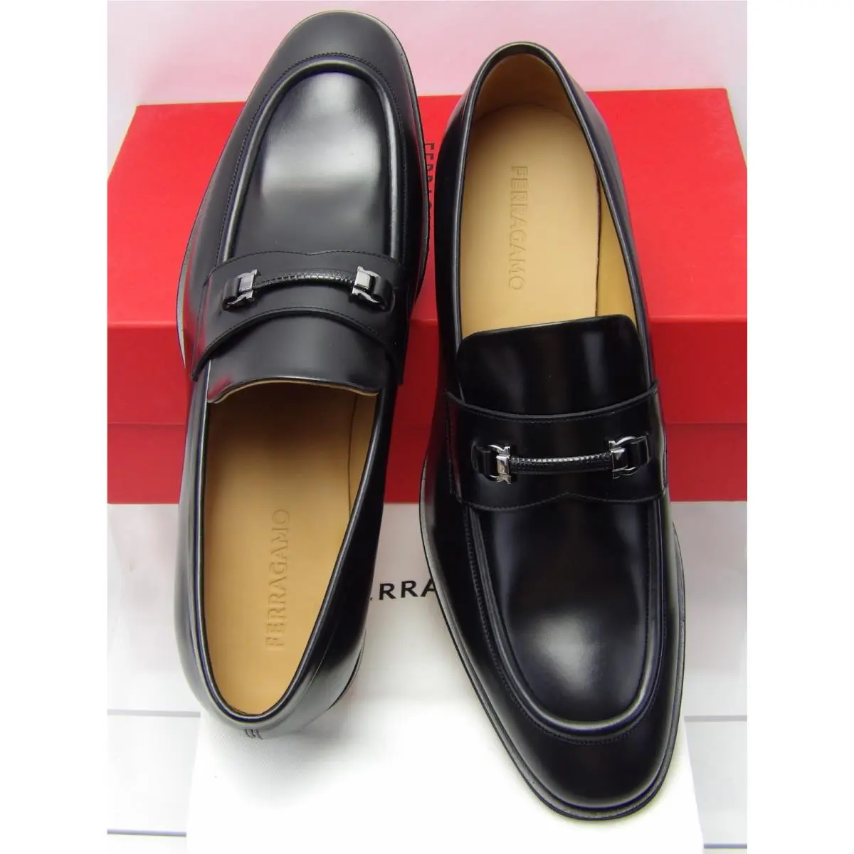 Salvatore Ferragamo shoes - FERRAGAMO DESMOND GANCINI BIT - FERRAGAMO DESMOND GANCINI BIT - Black (UPC: 8058698930354) 5