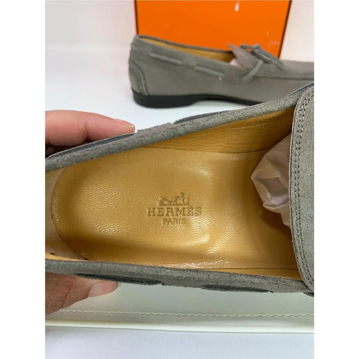 Hermes shoes - Hermes Amico - Amico - Gray 26