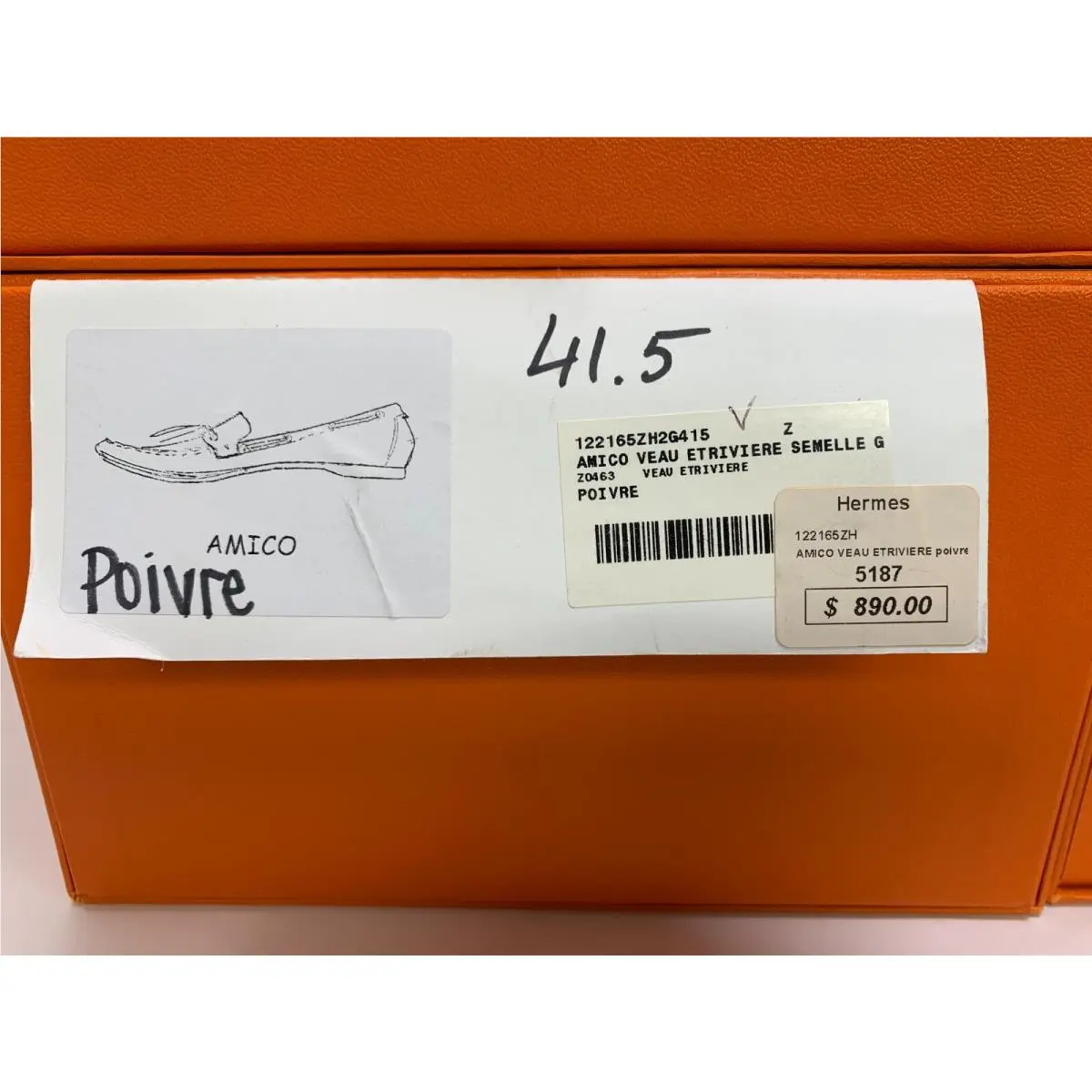 Hermes shoes - Hermes Amico - Amico - Gray 30