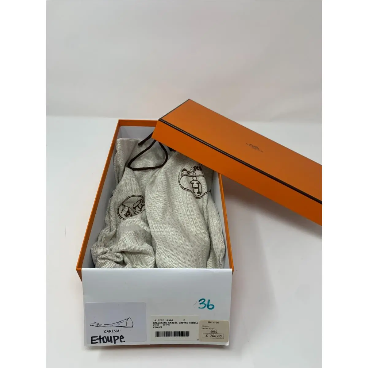 Hermes shoes - Hermes - Carina - Carina - Etoupe 9