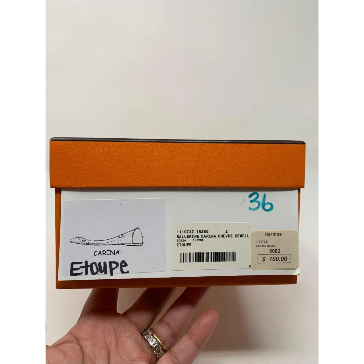 Hermes shoes - Hermes - Carina - Carina - Etoupe 16
