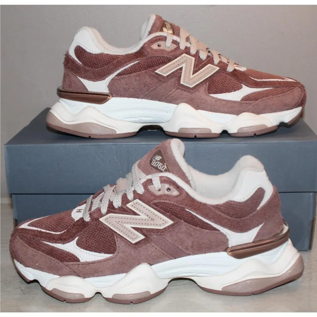 New Balance 9060 Brown Grey Shoes Sneakers Men`s Size 7.5 M