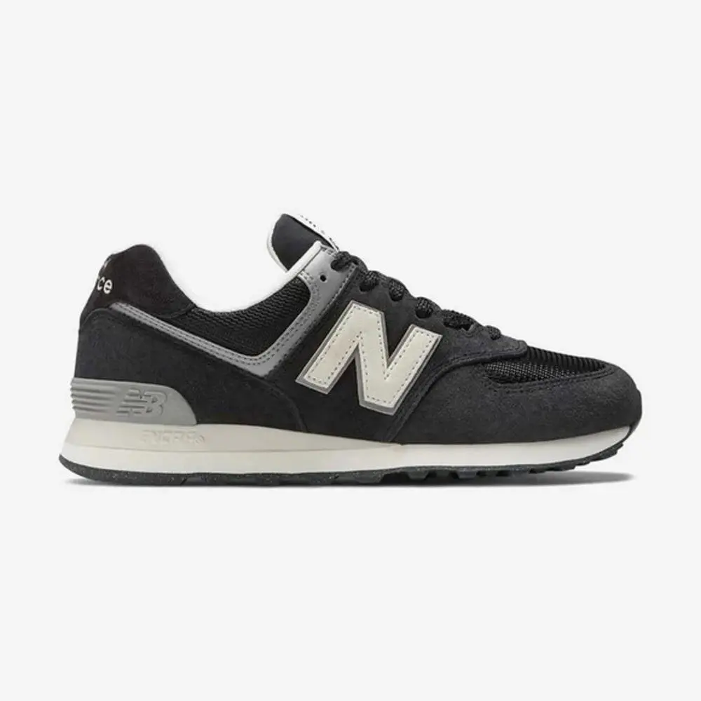 New Balance Men`s U574LL2 Black Suede Encap Lace Up Casual Sneakers Men`s Size 9