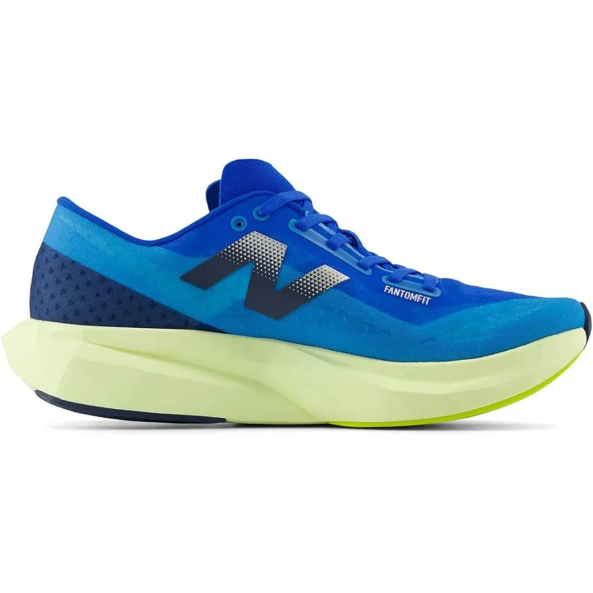 New Balance Fuelcell Rebel v4 Running Shoes Spice Blue Limelight Size 14
