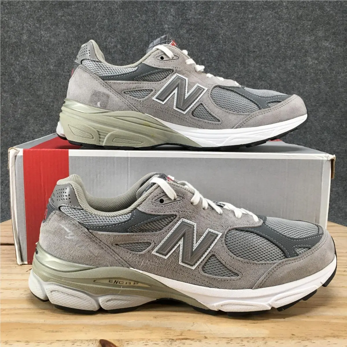 New Balance 990v3 Shoes Mens 10.5 B Running Sneakers Lace Up Gray M990GL3 New