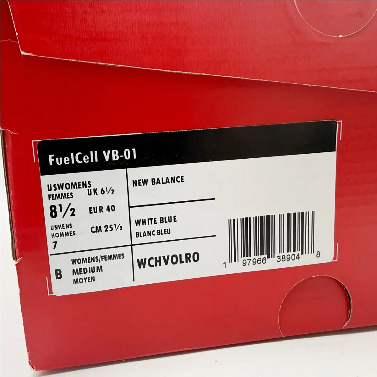 New Balance shoes - FuelCell VB-01 - FuelCell - WCHVOLR0 - White (UPC: 197966389048) 7