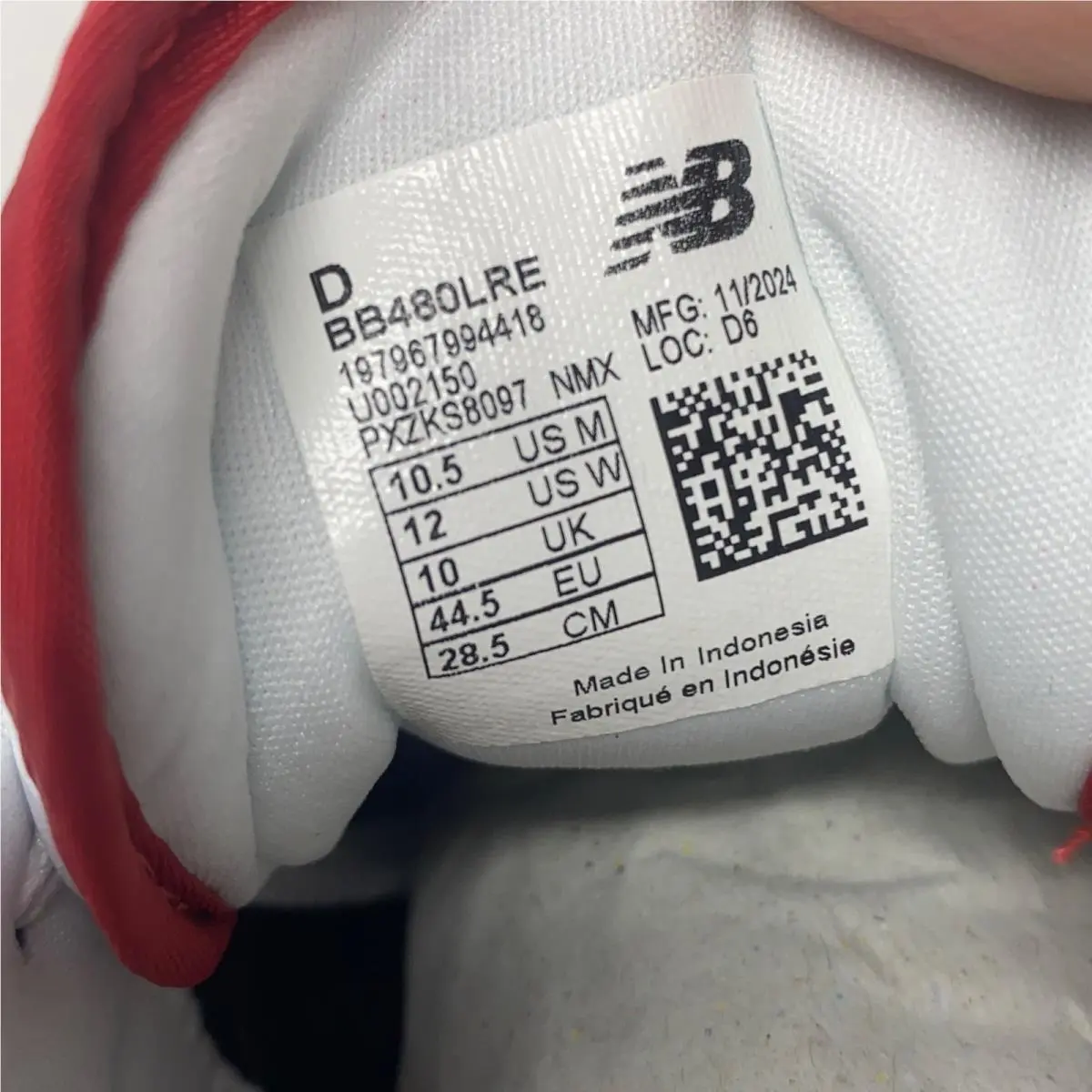 New Balance shoes - Red/White (UPC: 197967994418) 3