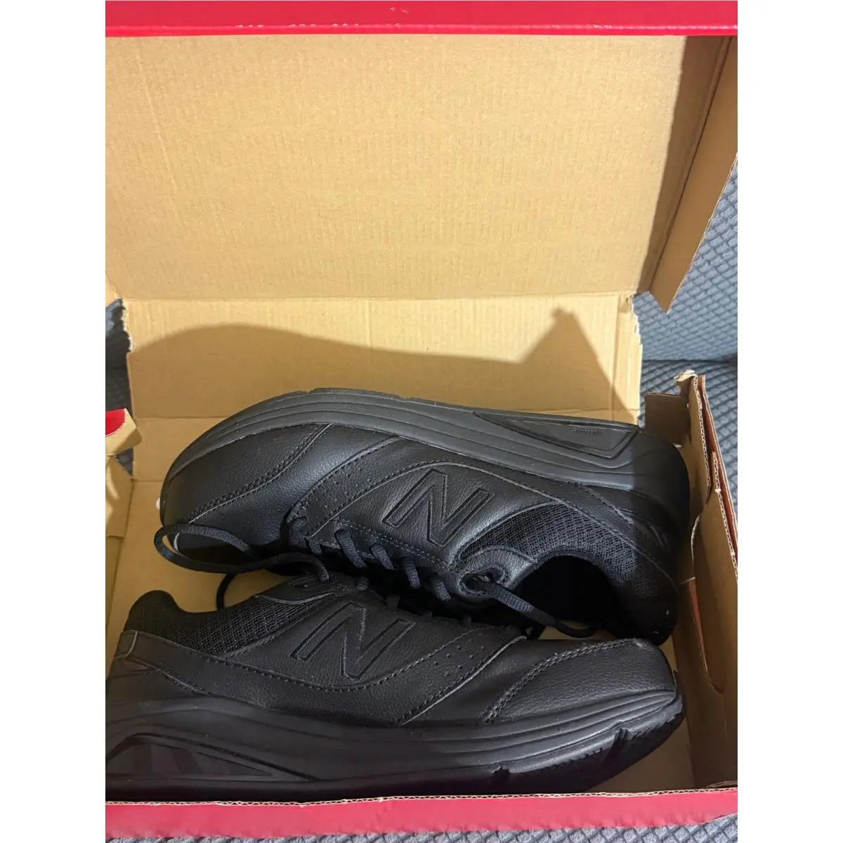 New Balance 928v3 Walking Shoes Black Leather Wide WW928BK3 Womens 8.5 Mens 7