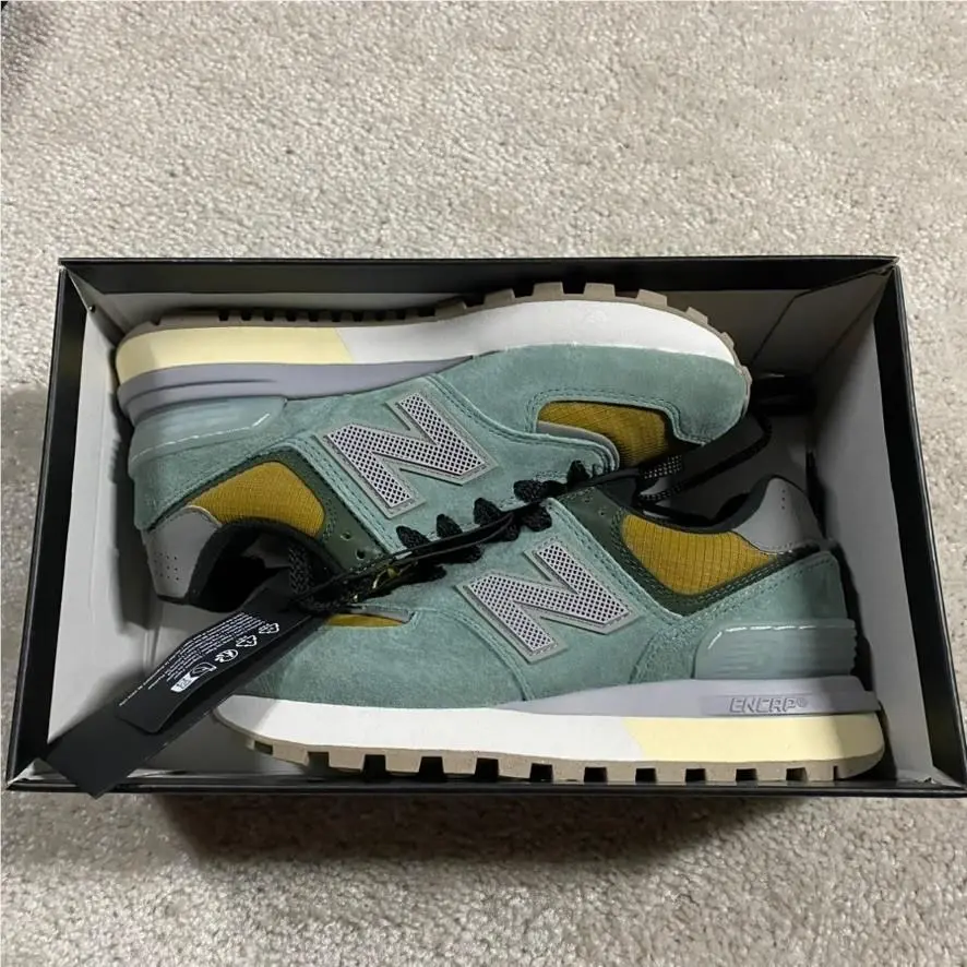 Stone Island  574 Legacy Green Yellow U574LGTN Womens 6 Streetwear by New Balance