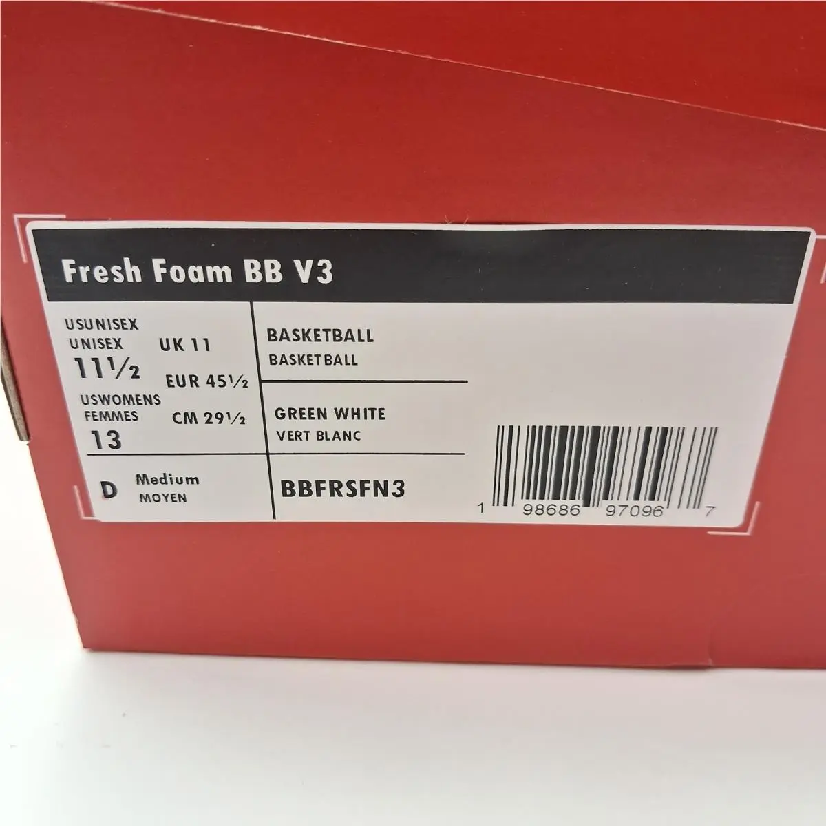 New Balance shoes - New Balance Fresh Foam BB v3 - BBFRSFN3 - Green 3