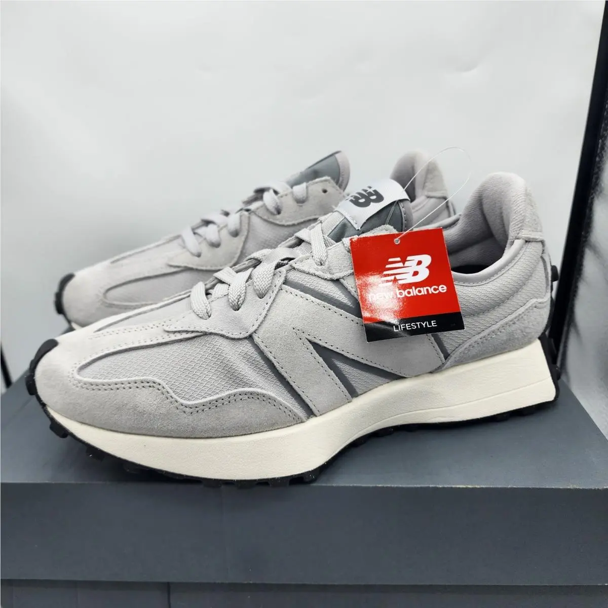 New Balance 327 Lifestyle Grey Suede Mesh Sneakers U327SWA Mens 8.5 Womens 10
