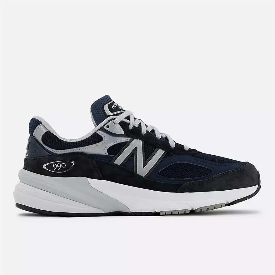 990v6 Made in Usa Mens 13 Navy Silver Running Shoes M990NV6 by New Balance