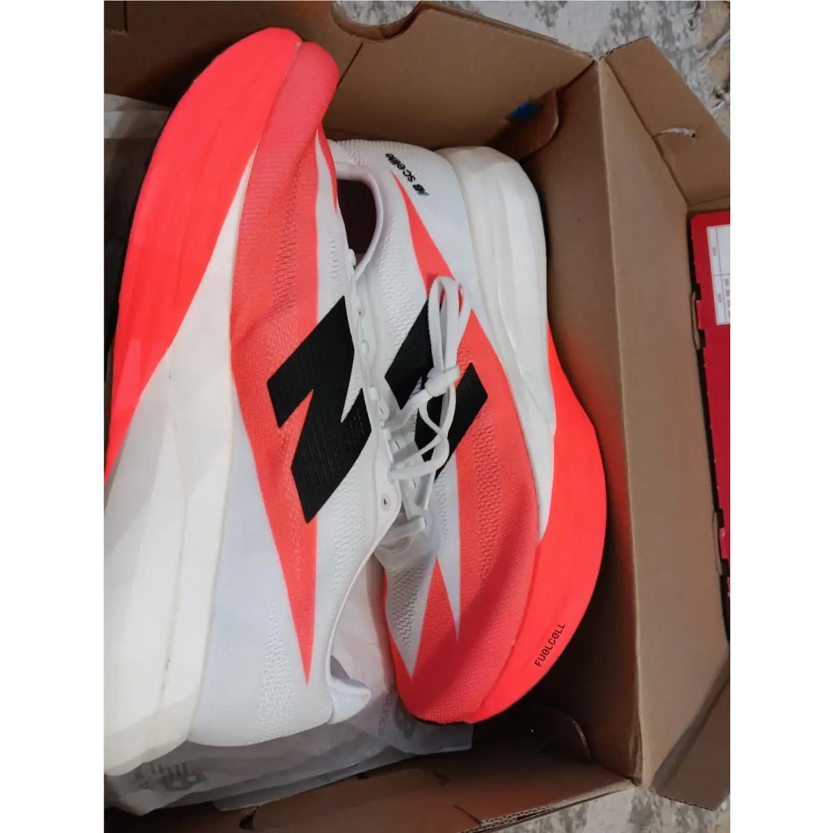New Balance Fuelcell Supercomp Elite V5 Men’s Size 11.5 Red White Running