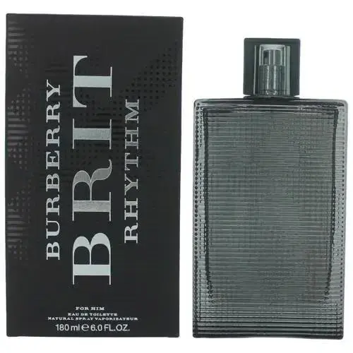 Men Burberry Brit Rhythm 6.0 oz - 180ml Edt Spray / / Rare /