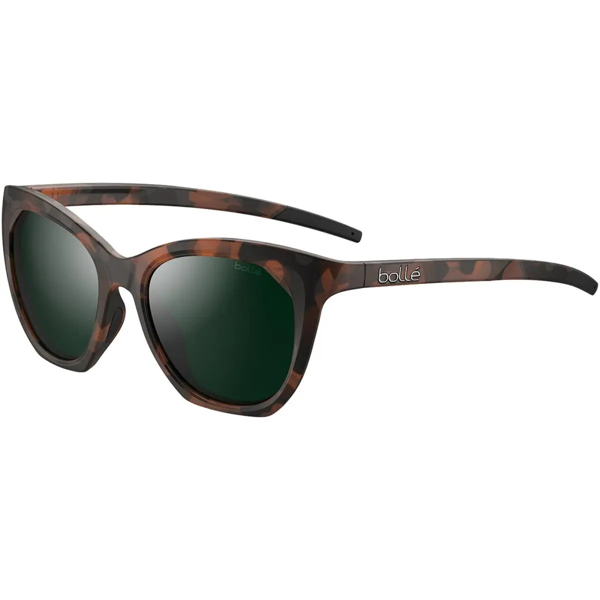 Prize Polarized Women`s Matte Dark Tortoise Cat-eye Sunglasses - BS029004 by Bolle