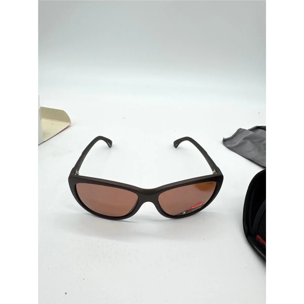 Sunglasses 11763 Greta Polarized Case Box Brown by Bolle