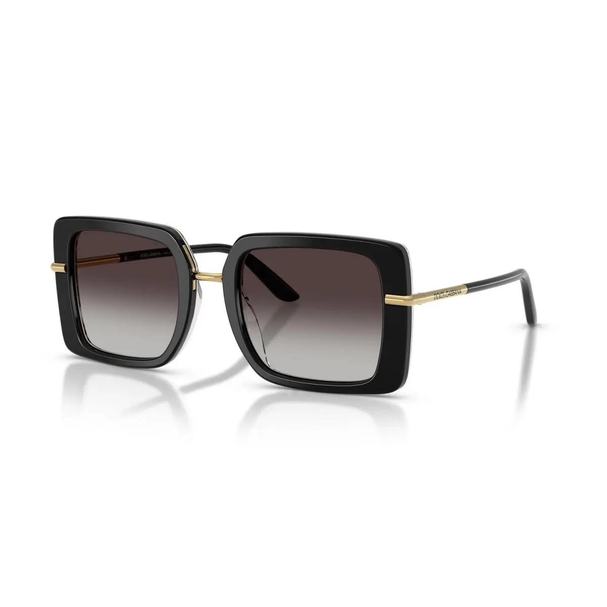 Dolce Gabbana 4491 Sunglasses 32998G Black by Dolce & Gabbana