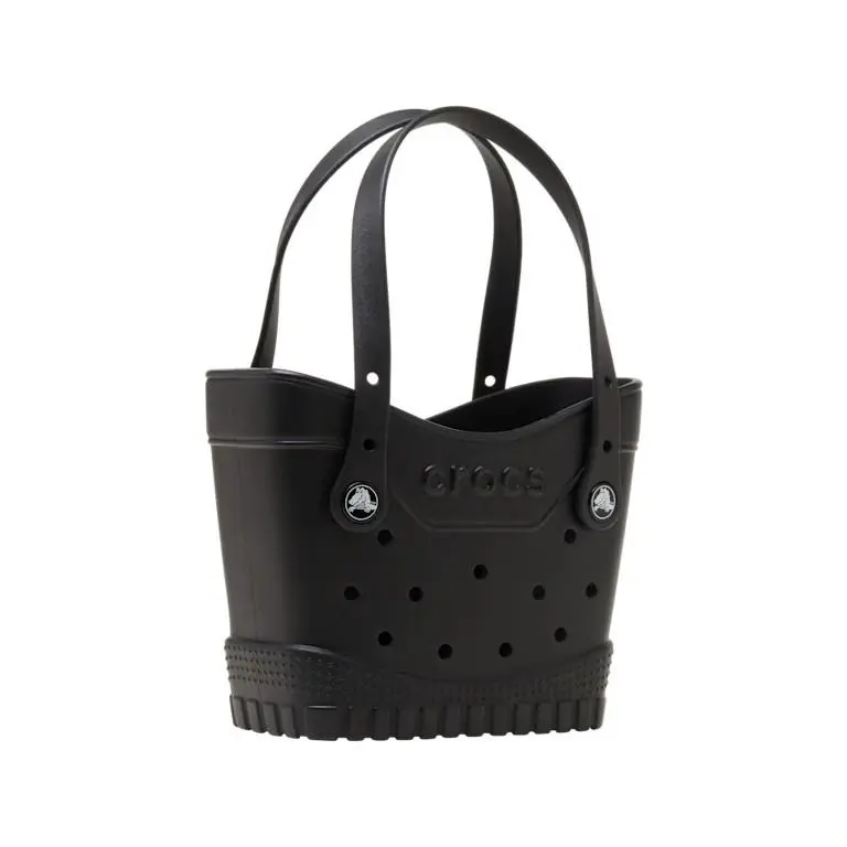 Classic Small Tote Bags-shoulder Bag Beach and Pool Bag-add Jibbitz Charm Black by Crocs