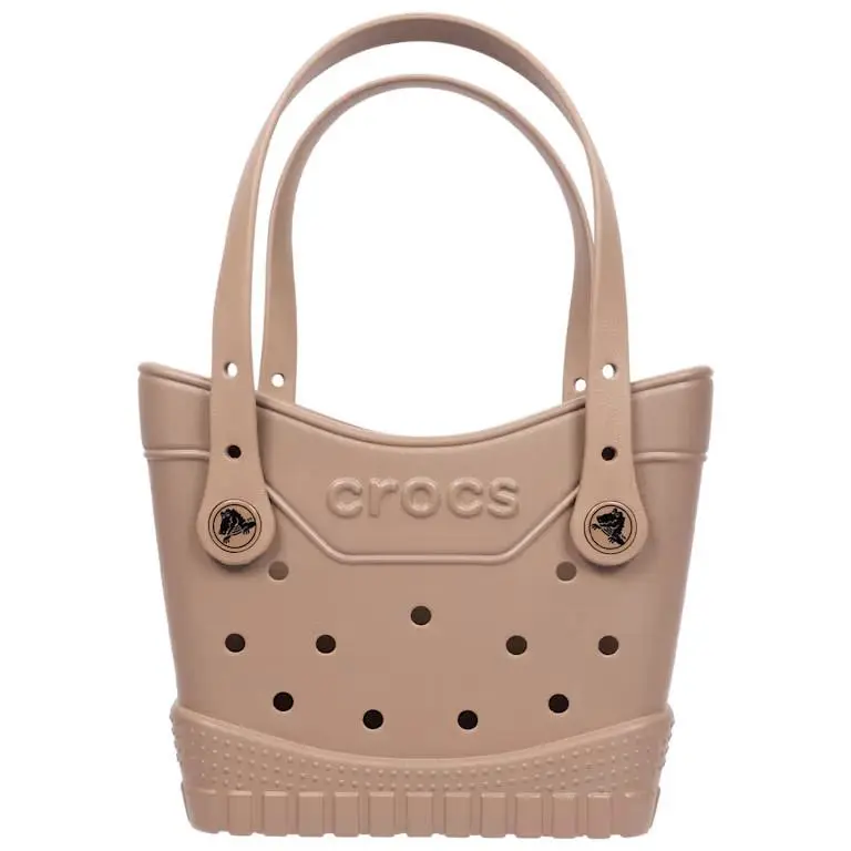 Classic Small Tote Bags-shoulder Bag Beach and Pool Bag-add Jibbitz Charm Latte by Crocs