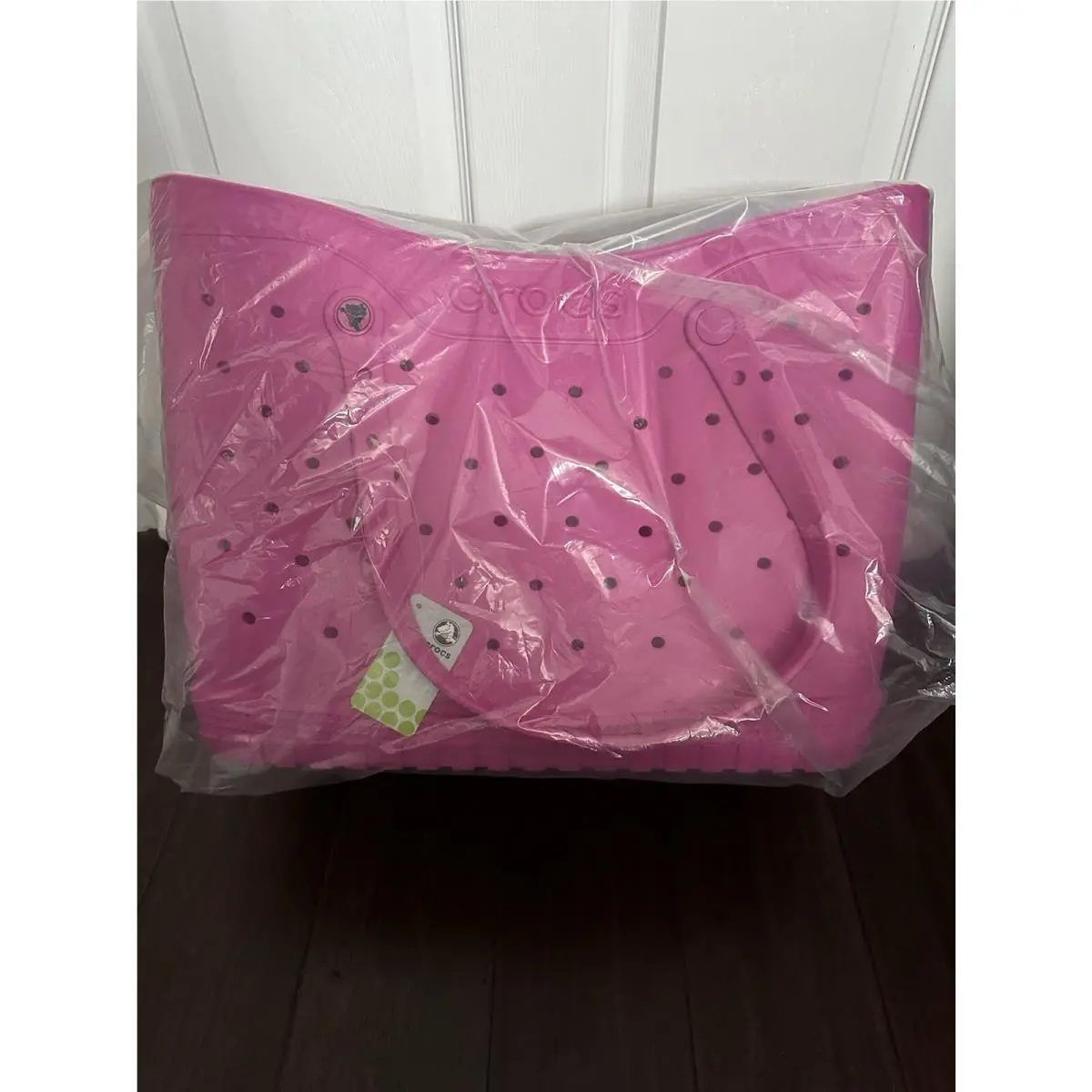 Croc Women`s Classic Tote Baby Pink Tote Bag Limited Edition by Crocs