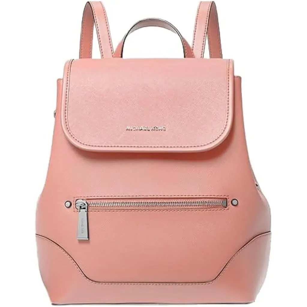 Harrison Medium Saffiano Leather Backpack by Michael Kors