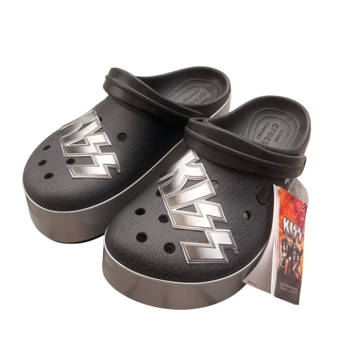 Crocs shoes - Crocs x KISS Crocband Platform Clog - Black 9