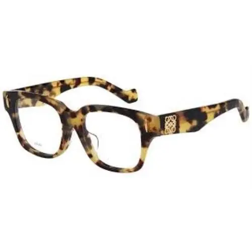 LW50091F 056 Men`s Eyeglasses Brown Havana Acetate Frame 51mm by Loewe