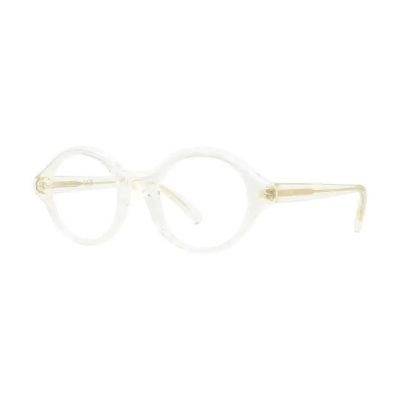 LW50098I 057 Unisex Eyeglasses Transparent Yellow Acetate Frame by Loewe