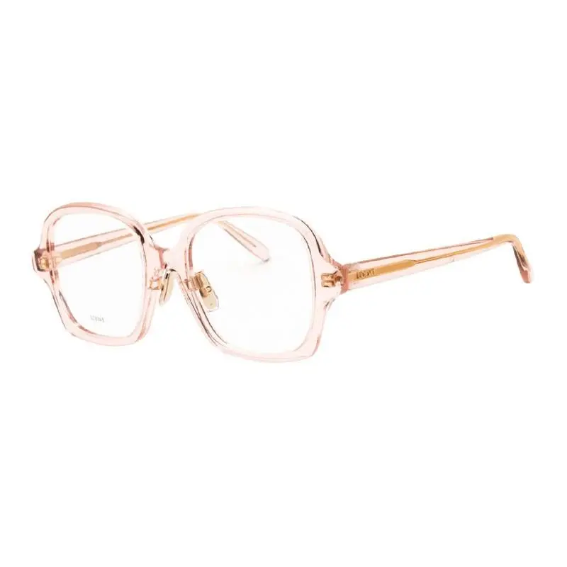 LW50070F 072 Women’s Eyeglasses Transparent Pink Acetate Frame by Loewe