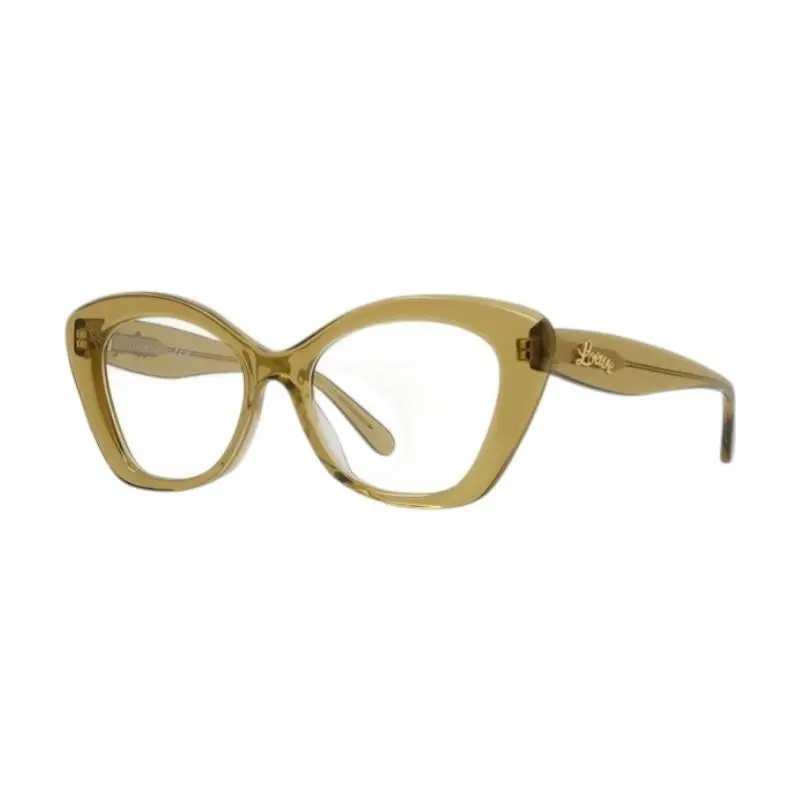 LW50067I 096 Women`s Designer Eyeglasses Glossy Green Acetate Frames by Loewe