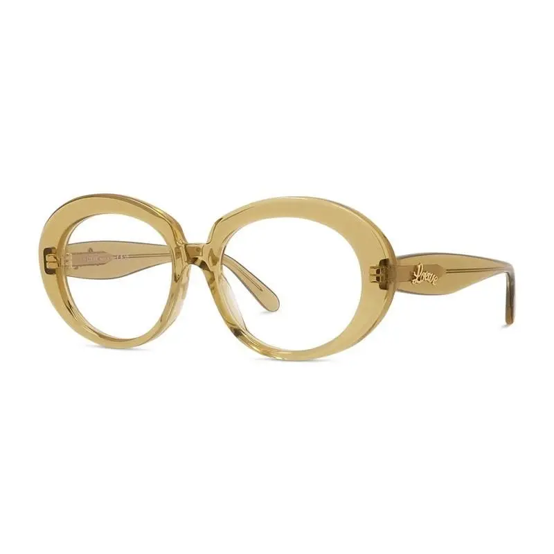 LW50089I 096 Women’s Designer Eyeglasses Dark Green Acetate Frame by Loewe