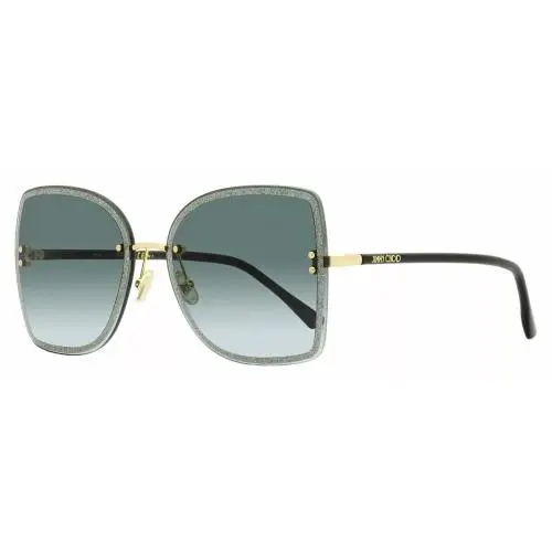 Leti/s 2M2 Black Gold Glitter Women Sunglasses by Jimmy Choo