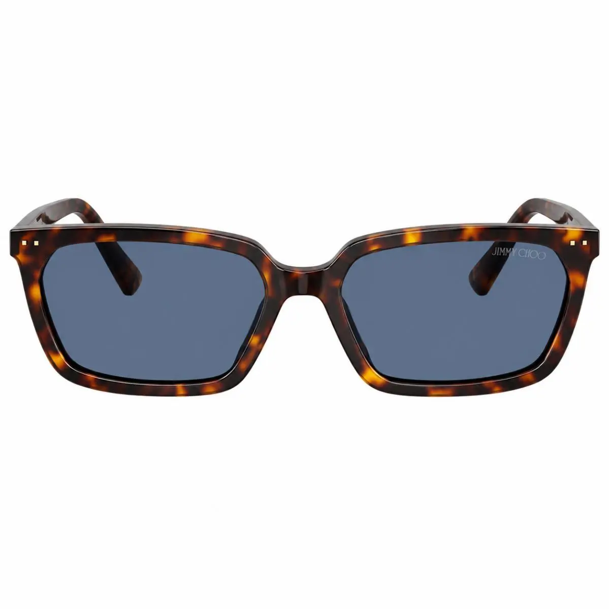 JC 5050U 500280 Havana Plastic Rectangle Sunglasses Blue Lens by Jimmy Choo