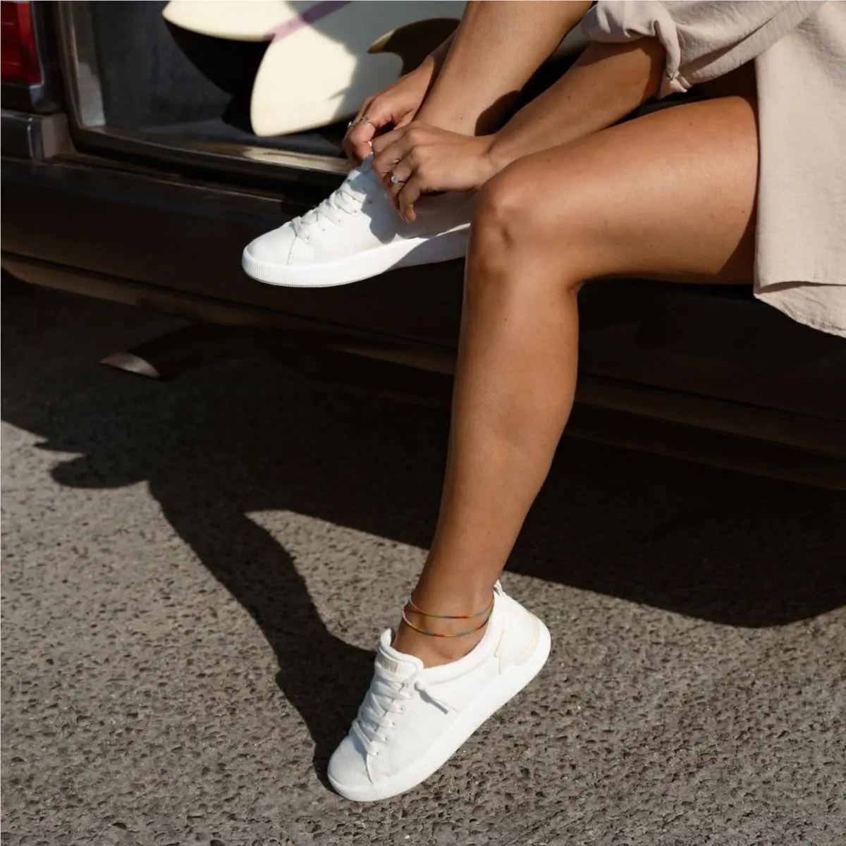 Reef shoes - White Textile (UPC: 196985647795) 5