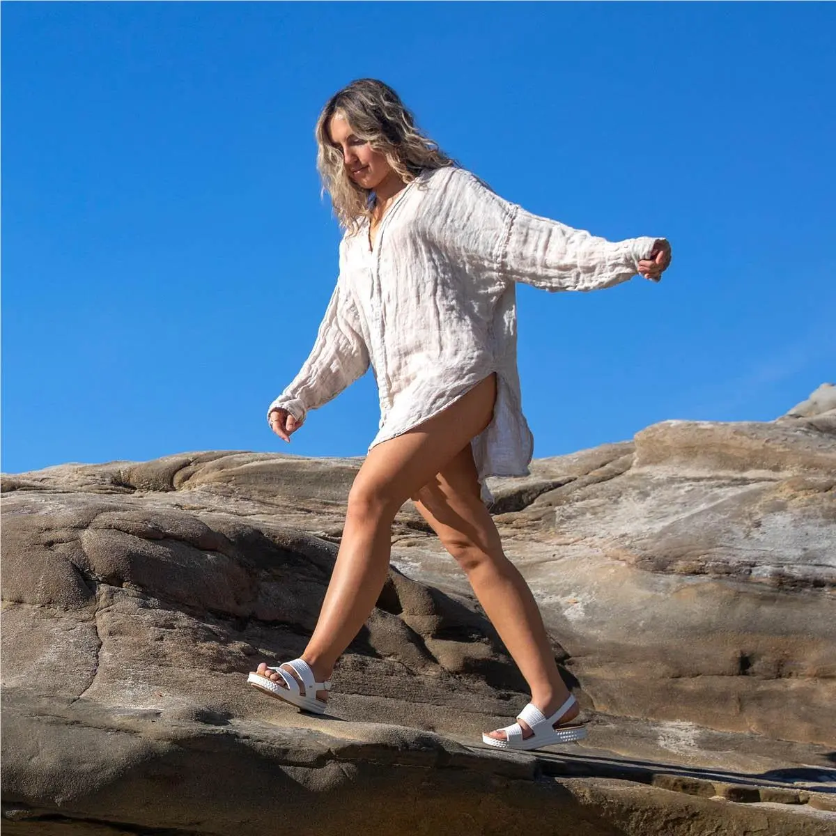 Reef shoes - White/tan (UPC: 195333609478) 3