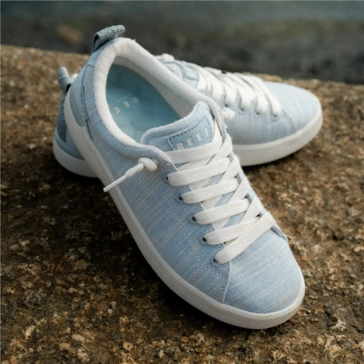Reef shoes - Blue Textile (UPC: 196985650634) 4