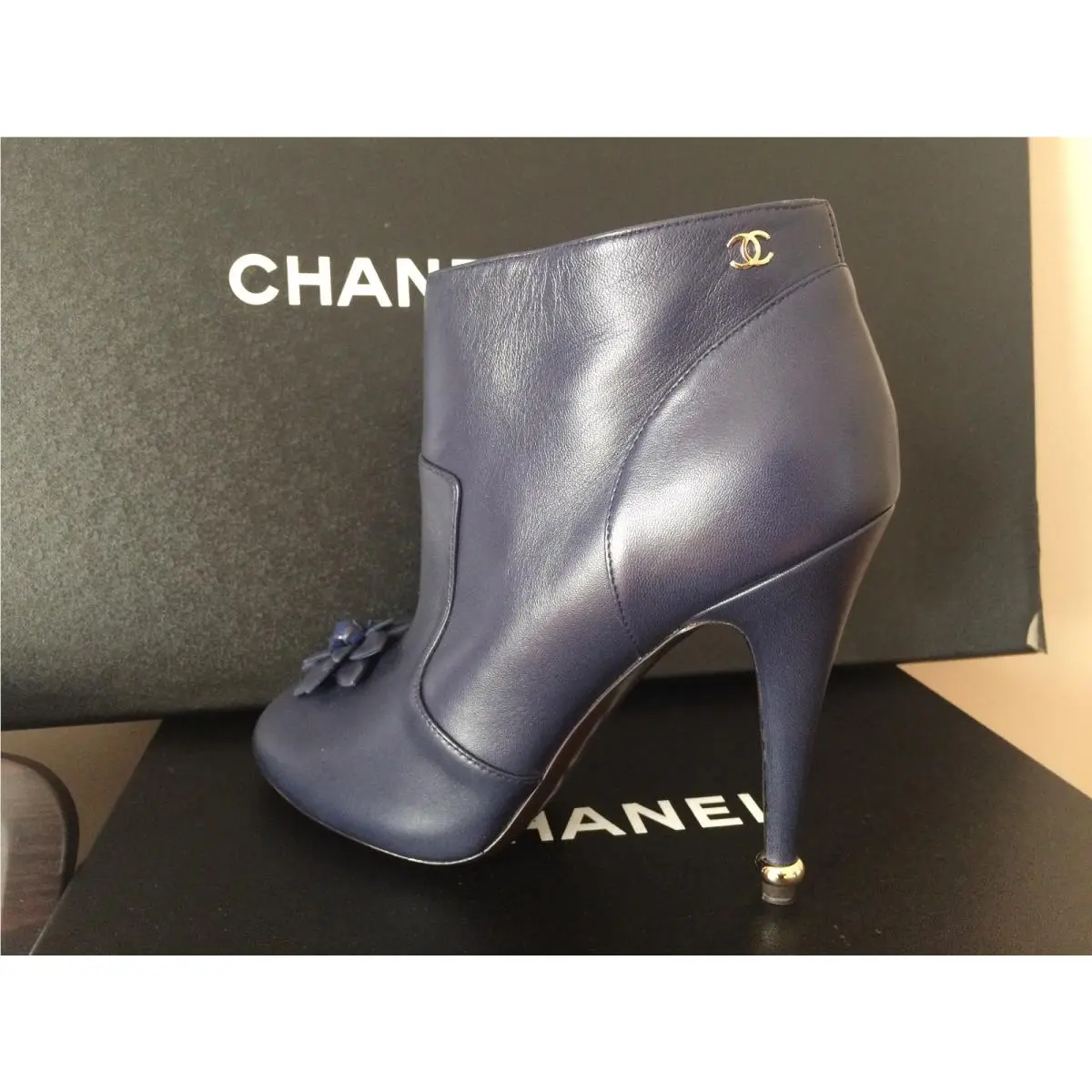 Chanel shoes - CHANEL Camellia - Camellia - Navy Blue 0