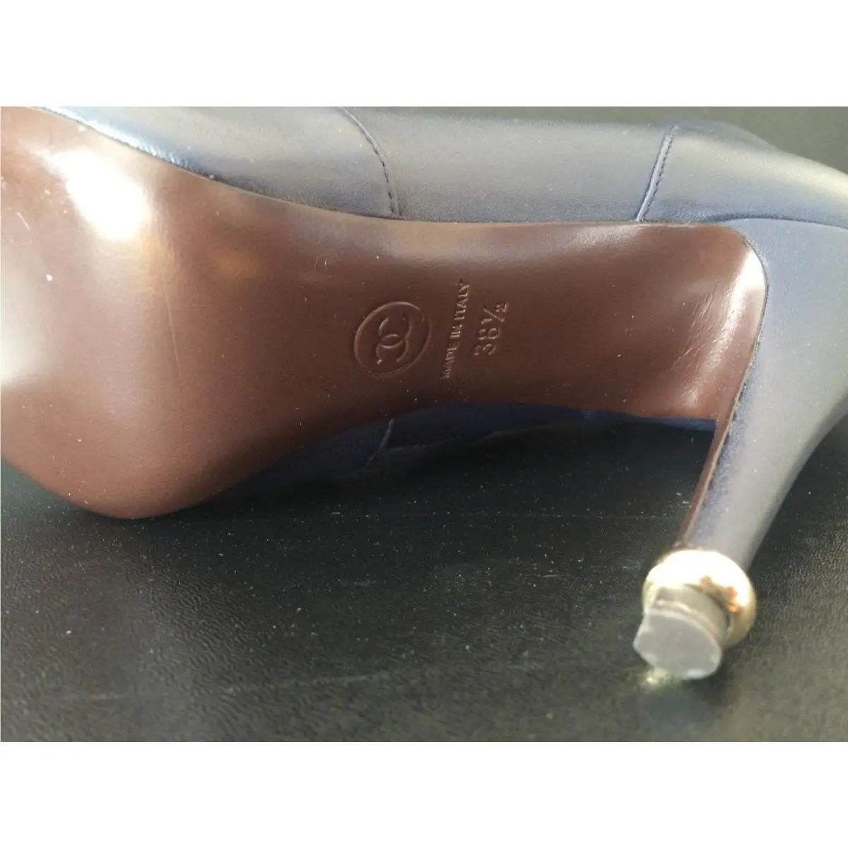 Chanel shoes - CHANEL Camellia - Camellia - Navy Blue 3