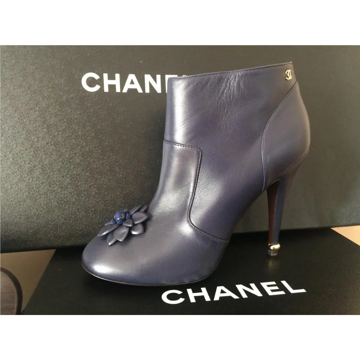 Chanel shoes - CHANEL Camellia - Camellia - Navy Blue 11