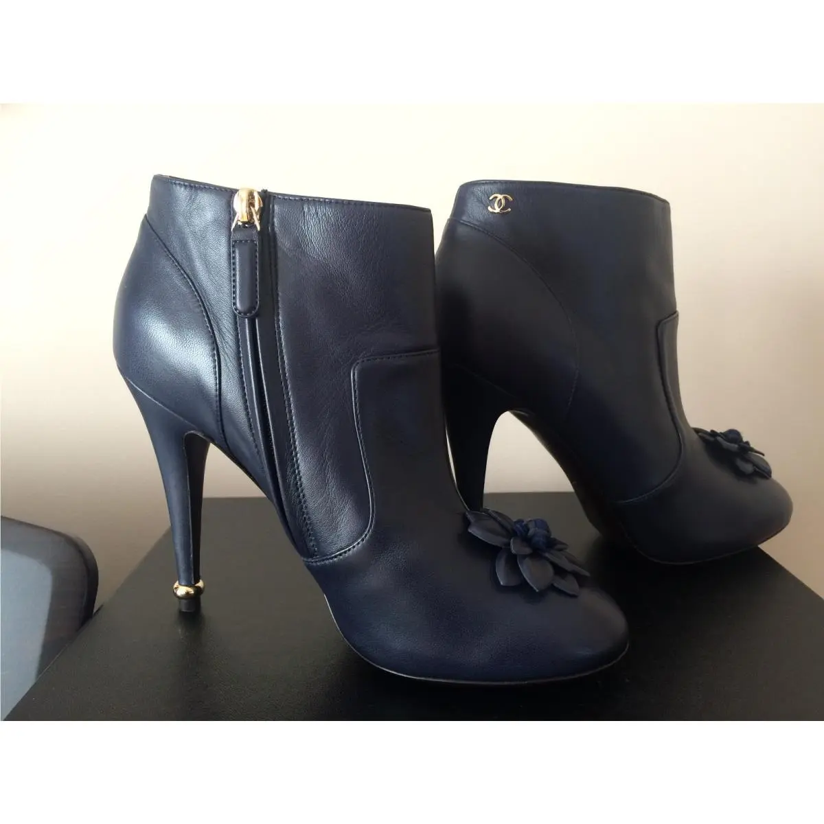 Chanel shoes - CHANEL Camellia - Camellia - Navy Blue 19