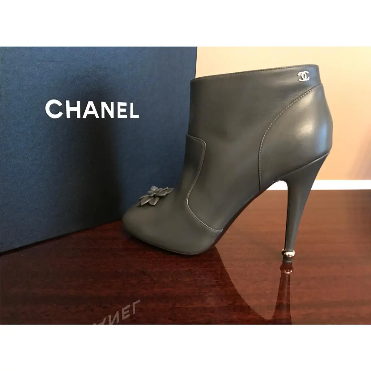 Chanel shoes - CHANEL Camellia - Camellia - Gray 11
