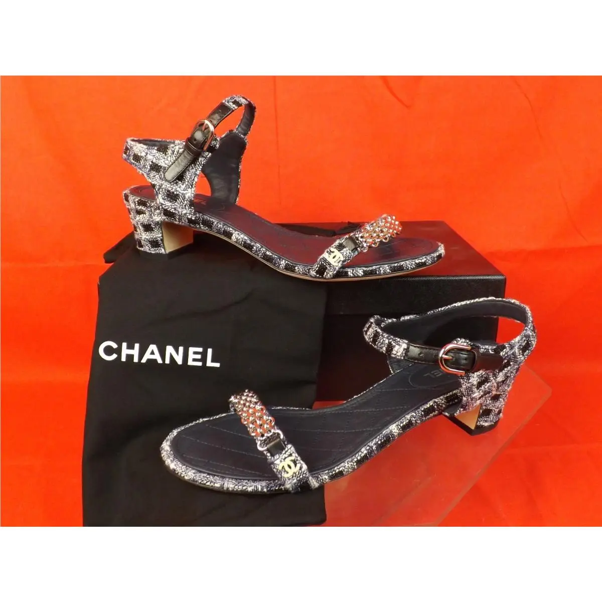 Chanel shoes - G31705 - G31705 - NAVY BLUE/GRAY /GOLD (UPC: 00505043713288) 8